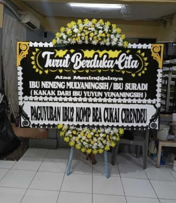 Papan Bunga di Muara Enim